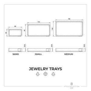 Tray with water resistant inlay - all white