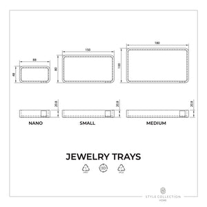 Tray with inlay - black 3