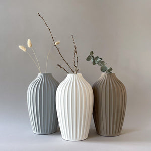 Table vase Bold Yin - White