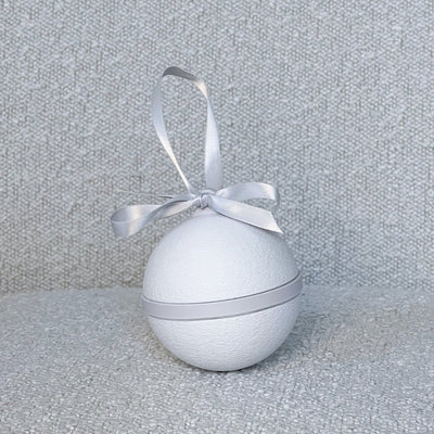 Christmas bulb - white/grey