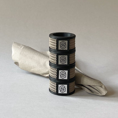 Rome woven black/earth set of 4