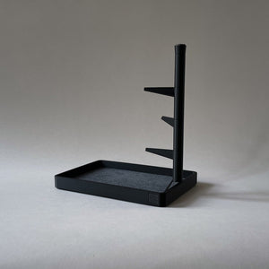 Tree tray with inlay - black 4