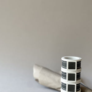 London white/grey napkin ring set of 4