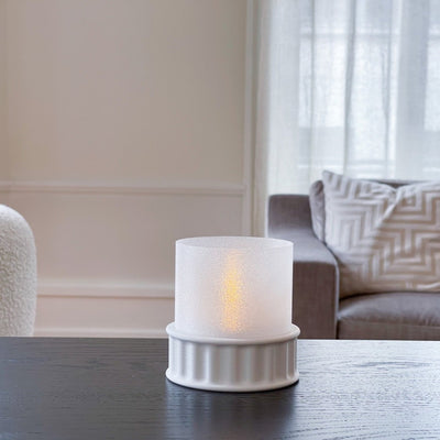 Rome candle holder - White