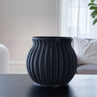 Table vase Round - Black