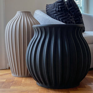 Rome Floor vase Round - Black