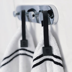 Towel loop clips square set black/black – STYLE COLLECTION HOME