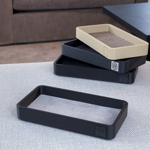 Trays with inlay - black 2