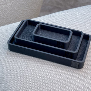 Trays with inlay - black 1