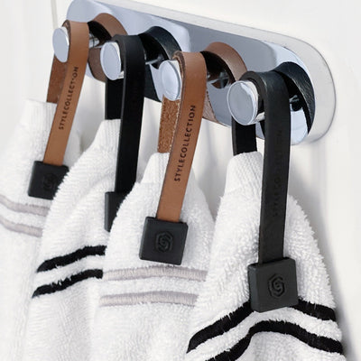 Towel loop clip mix of beige and nude and black. Designed by STYLE COLLECTION HOME